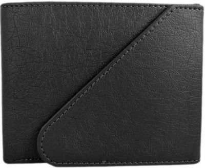 

MBJ BAZAAR Boys Black Genuine Leather Wallet(5 Card Slots)