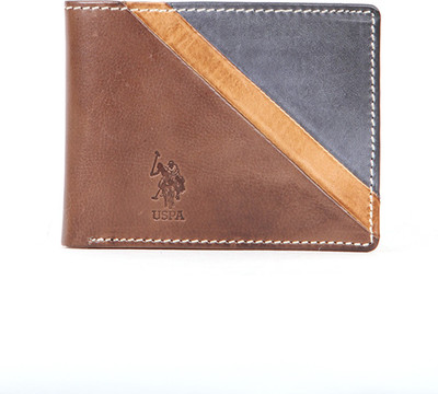 

U.S. Polo Assn Men Multicolor Genuine Leather Wallet(8 Card Slots), Brown