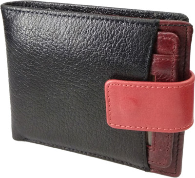 

de jeunez Men Black, Maroon Genuine Leather Wallet(12 Card Slots), Multi color
