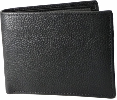 

de jeunez Men Black Genuine Leather Wallet(6 Card Slots)