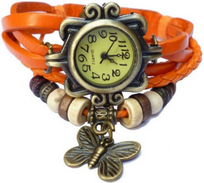 

Eiffel Time Orange vintage stylish Watch - For Girls