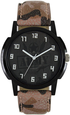 

NUBELA New Fashion Branded Leather Strap Military Wrist Watch - For Men