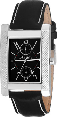 

arum ASMW-028 Black Dial Analog strap Watch - For Men