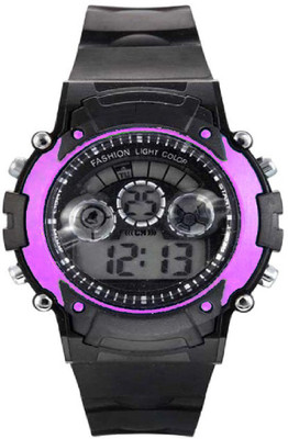 

VB IMPEX Purple Multicolor LED Dial Watch Watch - For Boys