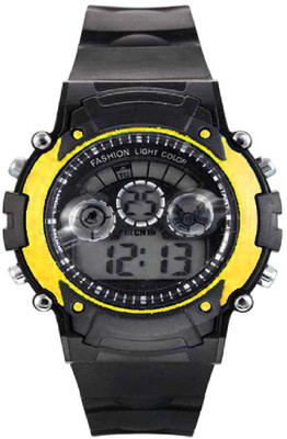 

vbenterprise Yellow Multicolor LED Light Dial Watch Watch - For Boys