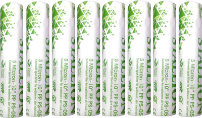 

Earth Ro System Original Genuine Spun PP 10" inche for RO Service model8 Solid Filter Cartridge(0.5, Pack of 8)