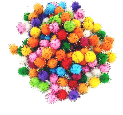 

Aadya Crafts Multi Color Pom Pom 1 cm