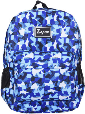 

Zepax Blue Printed USB Charging Port Casual Back Pack 23 L Backpack(Blue)