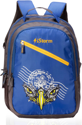 

Istorm Eagle Royal Blue & grey 25 L Backpack(Blue, Grey), Is-323