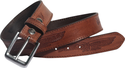 

Adamburk Men Brown Genuine Leather Belt
