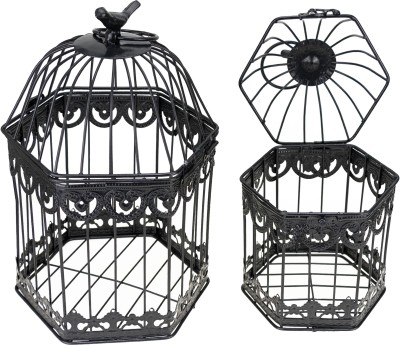

AVMART Decorative Bird cage Style Hanging Bird House(Hanging, Free Standing, Tree Mounting, Wall Mounting)