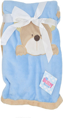Baby Bucket Printed  Blanket(Fur, Blue
