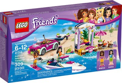 

Lego Friends Andrea's Speedboat Transporter (309 Pcs)(Multicolor)