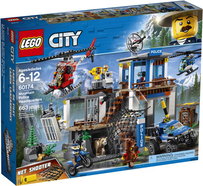 

Lego City Mountain Police Headquarters (663 Pcs)(Multicolor)