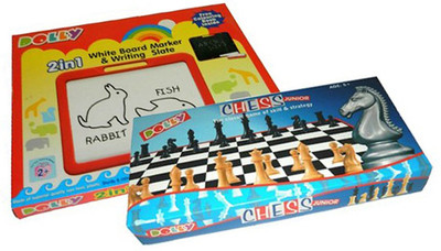 

PTCMart DOLLY Chess and 2 in1 Game Board Game