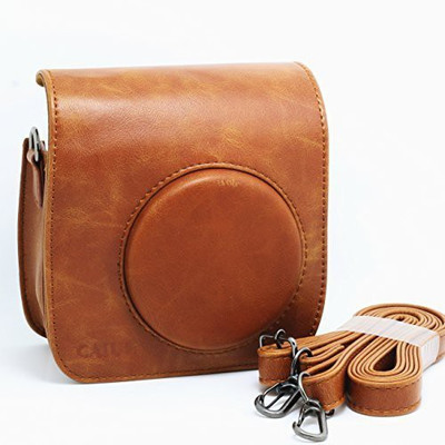 

Caiul PU Leather Instax Mini 25 Case Brown Camera Bag(Brown)