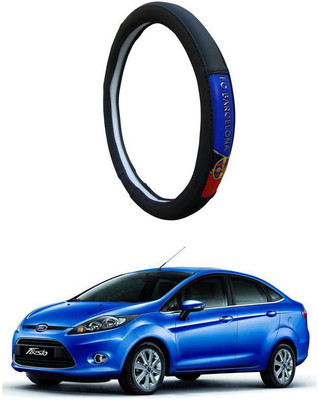 AUTO PEARL Steering Cover For Ford Fiesta(Black, Leatherite)