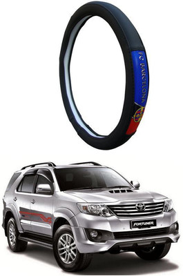 AUTO PEARL Steering Cover For Toyota Fortuner(Black, Leatherite)