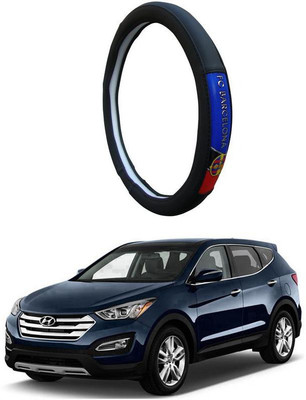 AUTO PEARL Steering Cover For Hyundai SantaFe(Black, Leatherite)