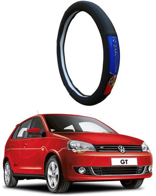 AUTO PEARL Steering Cover For Volkswagen Polo GT(Black, Leatherite)