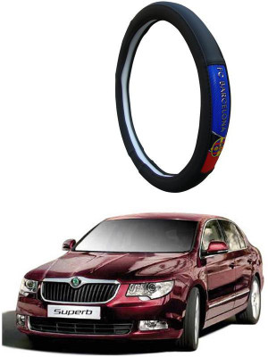 AUTO PEARL Steering Cover For Skoda Superb(Black, Leatherite)