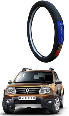 AUTO PEARL Steering Cover For Renault Duster(Black, Leatherite)