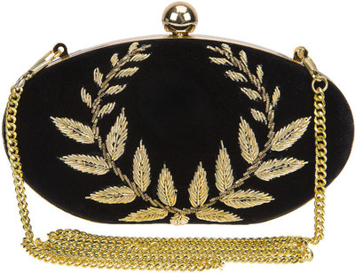 

The Indian Handicraft Store Party Black Clutch