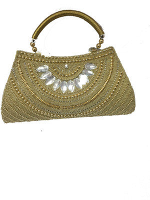 

K. K. GIFTS Party Gold Clutch