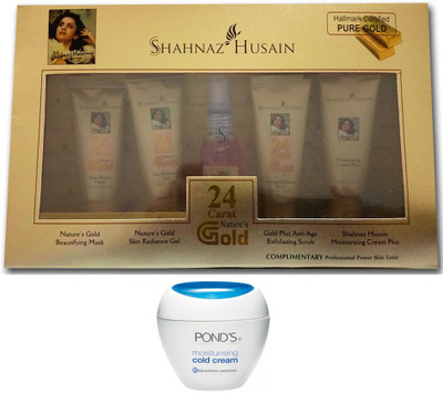 

Shahnaz Husain Shahnaz_Husain 24 Carat Gold Kit 40 g and Ponds Creme (Set of 6)(Set of 6)