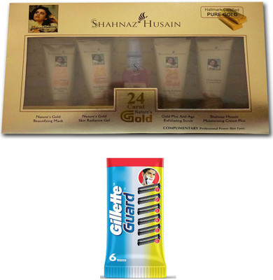 

Shahnaz Husain Shahnaz_Husain 24 Carat Gold Kit 40 g and Gillete Guard (Set of 6)(Set of 6)