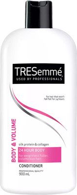 

TRESemme Silk Protein & Collagen 24 Hour Body Conditioner for weightless fuller, voluminous hair - 900ml(900 ml)