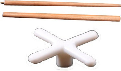 

KBA Combo of rest sticks half joint & rest plastic KBAC58 Pool Cue Stick(Wooden)