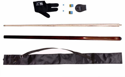 

KBA Combo of peradon half vaccum joint glossy finish snooker n pool cue with cue cover,glove,chalk holder,two tip n two chalk KBAC25 Pool Cue Stick(Wooden)