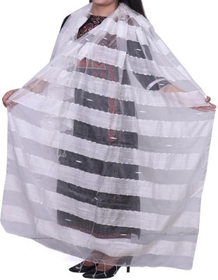 Amraoo Cotton Blend Striped Women Dupatta