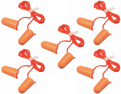 

Vezual 3M 1110 Disposable ( Pack of 5 ) Ear Plug & Nose Clip(Orange)