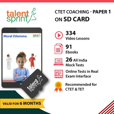 

TalentSprint CTET Paper 1 Advanced Coaching(SD Card)