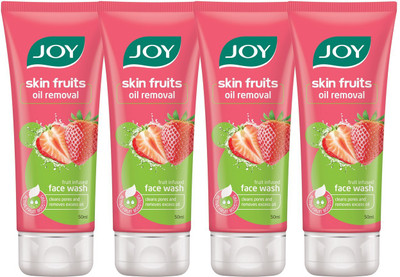 

Joy Skin Fruits Oil Removal Face Wash (Strawberry)(Pack of 4 x 50 ml) Face Wash(200 ml)