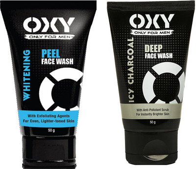 

oxy ICY CHARCOAL DEEP FACE WASH 50 GM+ WHITENING PEEL FACE WASH 50 GM Face Wash(50 g)