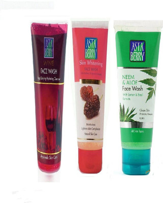 

Astaberry Skin whitening face wash,Neem & aloe face wash,wine face wash Face Wash(100 ml)