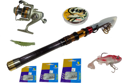 

Gallaxy FISHING SET COMBO - 45 F FISHING - 360 Grey Fishing Rod(332 cm, 0.368 kg, Grey)