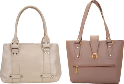 

Lady bar Shoulder Bag(Beige)