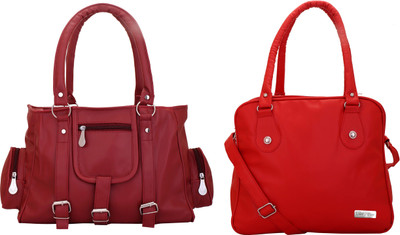 

Lady bar Shoulder Bag(Red)