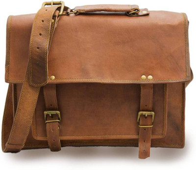 

Handcrafted exports Messenger Bag(Tan)