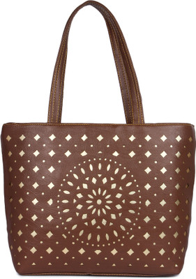 

Dinormilano Hand-held Bag(Brown)