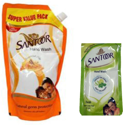 

santoor CLASSIC+SWEET LIME(750 ml, Pouch, Pack of 2)