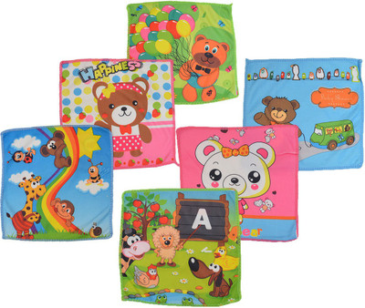Crux & Hunter teddy Handkerchief(Pack of 6)