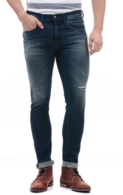 45% OFF on POLO Skinny Men Blue Jeans on Flipkart