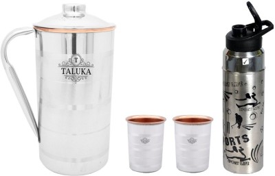 TALUKA T-CSJ-NSSB-CSG2P Jug Glass Set(Stainless Steel)