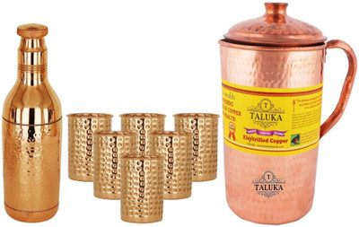 TALUKA T-CHJ-CHAB-HG6P Jug Glass Set(Copper)