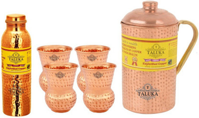 TALUKA T-CHBHJ-HJLBC-DG4P Jug Glass Set(Copper)